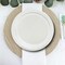 24 Count White Color Paper Dessert Plates for Clean Minimal Party Settings 7"